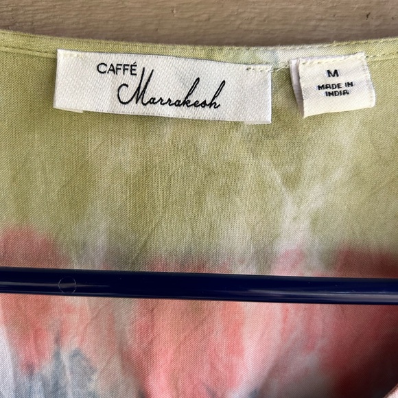 Caffe Marrakesh  top tie dye in pale tones Sz M - Picture 4 of 4